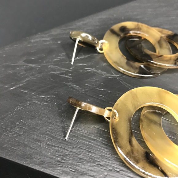 🆑 Flat Circle Double Drops in Dark Khaki - Picture 5 of 5